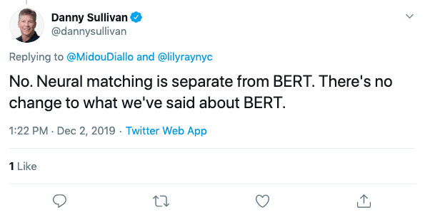 BERT Update