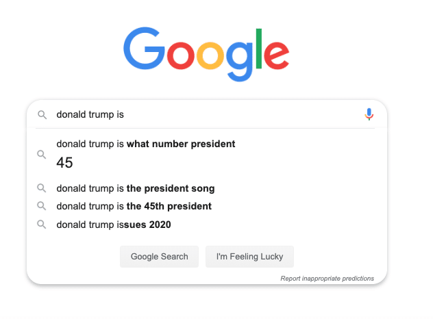 Trump vs Google